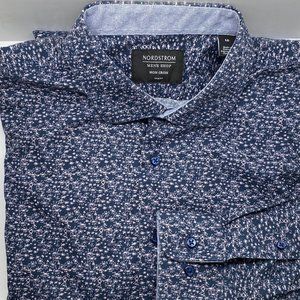 Nordstrom Men's Casual Non-Iron Button-Up Shirt (Neck 16)